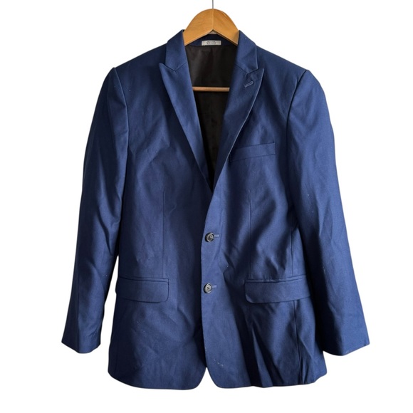 Calvin Klein Boys Royal Blue Suit Blazer Formal Jacket Size 16 Regular - Picture 1 of 10